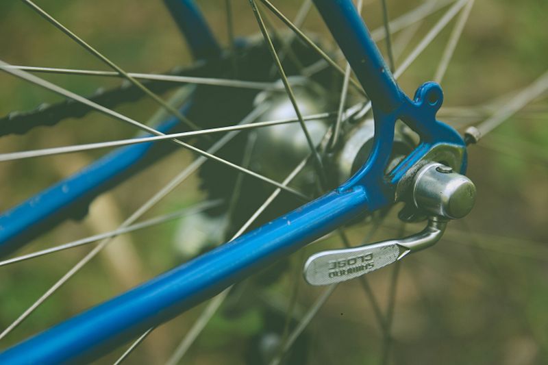 blue bicycle