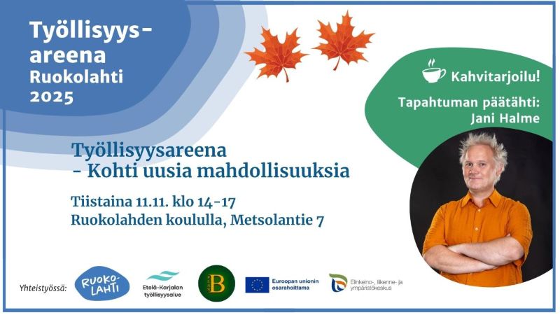 Tapahtuman mainos. Kuva Jani Halmeesta.