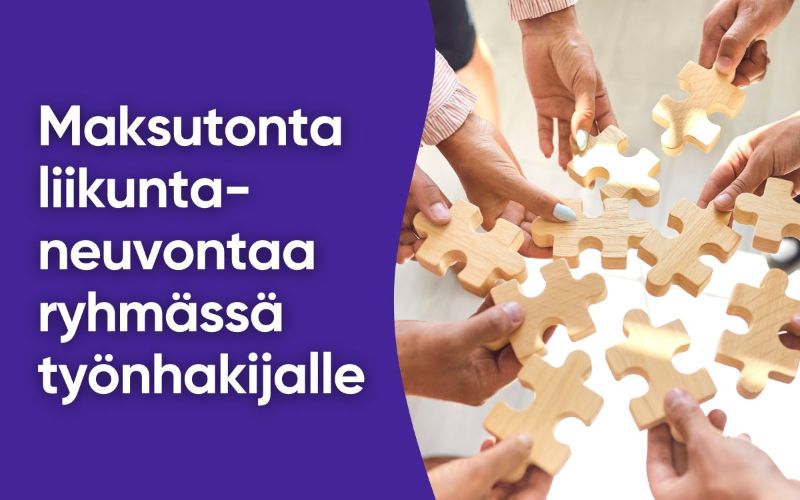 Maksutonta liikuntaneuvontaa ryhmässä työnhakijalle.