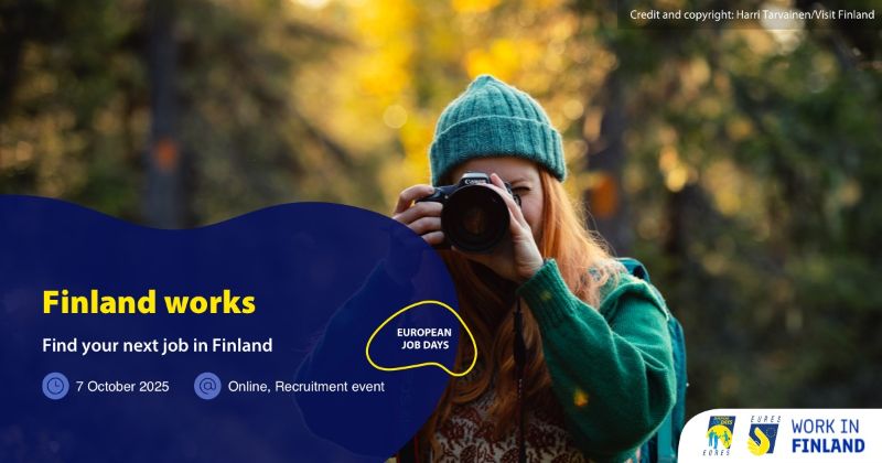 Finland works - Find your next job in Finland <br/> 7.10.2025 klo 13-16