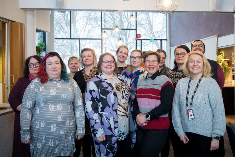 Kuvassa on WiNK-hankkeessa työssä olevat henkilöt.