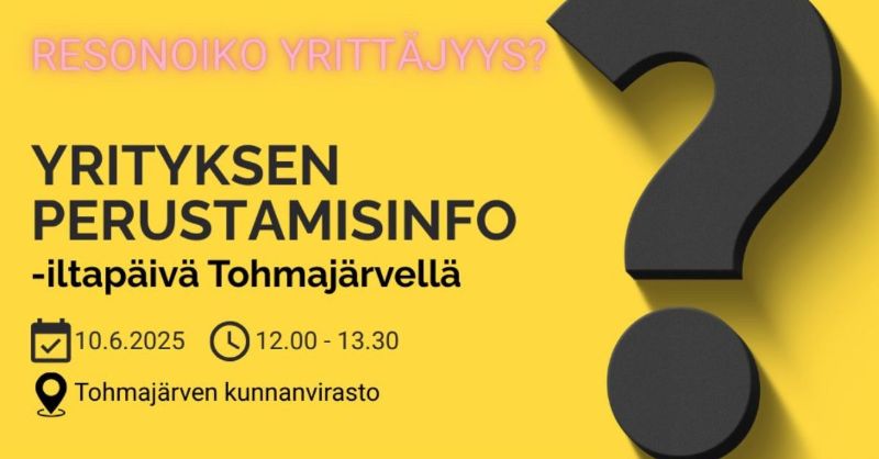 Resonoiko yrittäjyys? -teksti ja tapahtumakuvaus.
