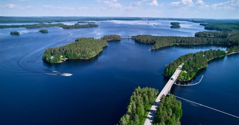 Ilmakuva Nurmeksesta.