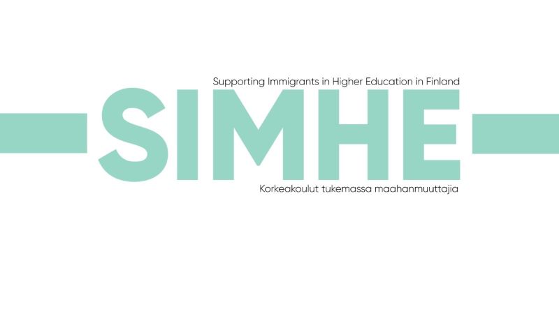 Simhe. Korkeakoulut tukemassa maahanmuuttajia. Supporting Immigrants in Higher Education in Finland.