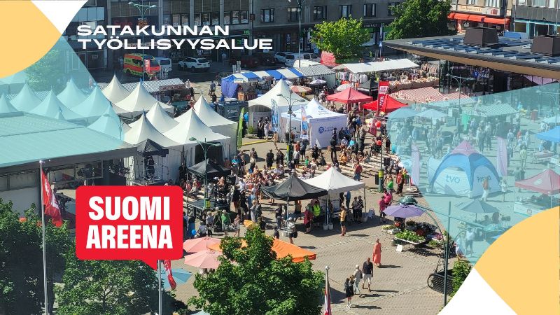 SuomiAreenan Kansalaistori Porin kauppatorilla. 