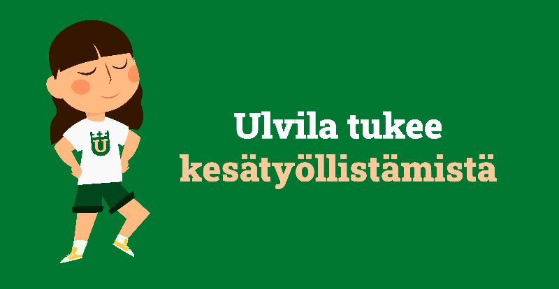 Ulvila tukee kesätyöllistämistä.