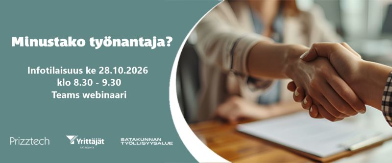 Minustako työnantaja-infon 28.10. mainos. 