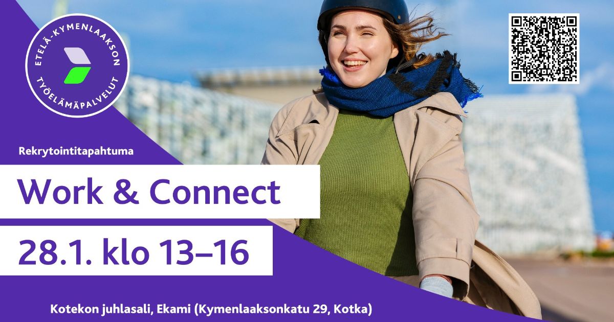 Work & Connect -tapahtuma Kotekon kampuksen juhlasalissa ...