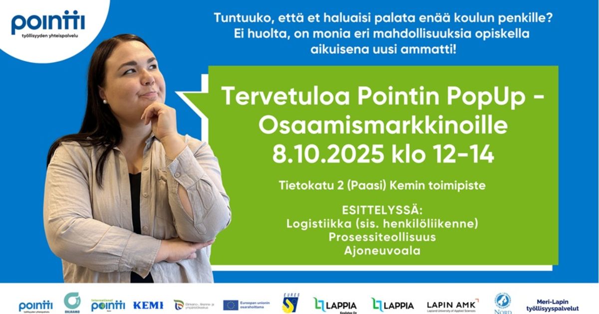 Pointin Pointin PopUp Osaamismarkkinat - Current issues - Job Market Finland